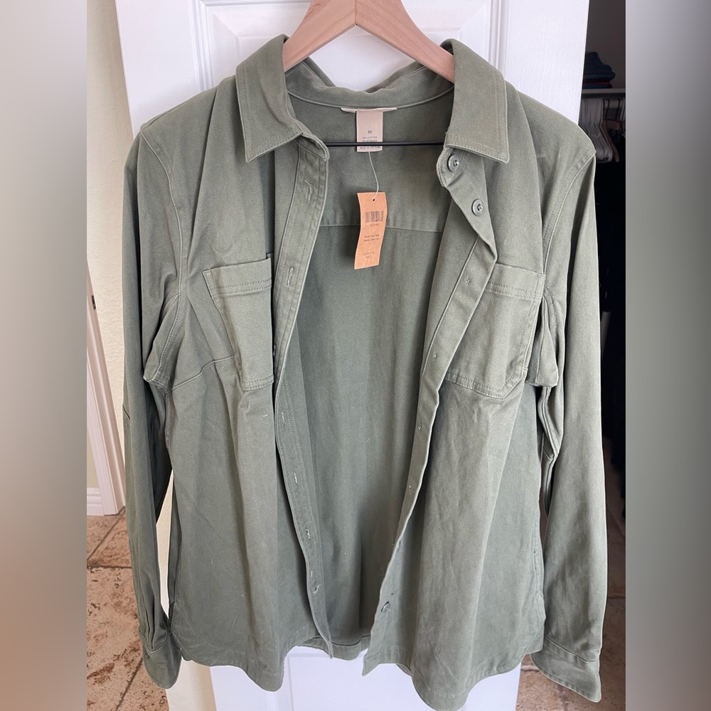 Duluth Trading Co Women's Blue Ridge Moleskin Stretch Shirt  - Olive